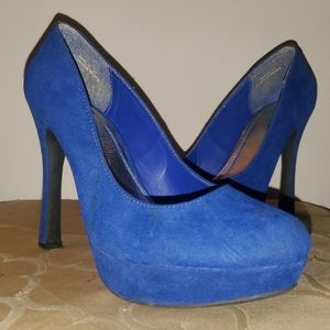 Blue Suede Heels